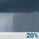 Sunday: A 20 percent chance of showers.  Partly sunny, with a high near 64.